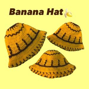 Banana Crochet Hat